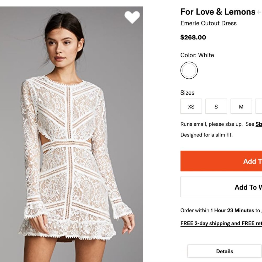 For Love & Lemons - Emerie Cutout Dress